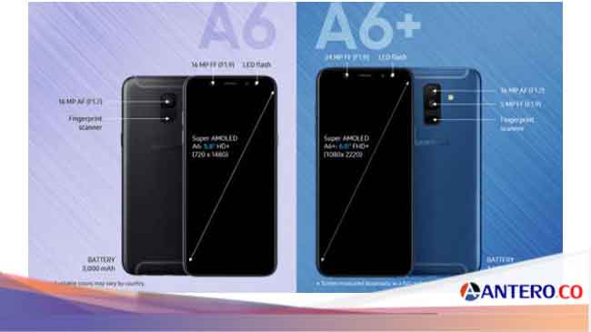 Samsung Galaxy A6 dan A6+ Harga Spesifikasi